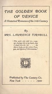 Cover of: The golden book of Venice by Francese Hubbard Litchfield Turnbull