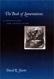 Cover of: The Book of Lamentations: A Meditation and Translation