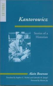 Cover of: Kantorowicz: stories of a historian