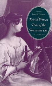 Cover of: British Women Poets of the Romantic Era by Paula R. Feldman