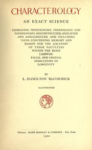 Cover of: Characterology