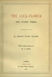 Cover of: The luck-flower by George Blake Walker