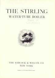 Cover of: The Stirling water-tube boiler. by 