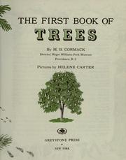 Cover of: The first book of trees