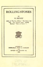 Cover of: Rolling stones. by O. Henry