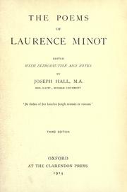 Cover of: The poems of Laurence Minot by Laurence Minot