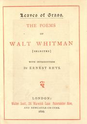 Cover of: Leaves of Grass: The Poems of Walt Whitman