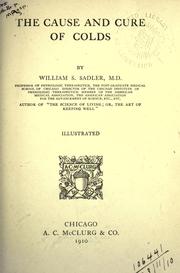 Cover of: cause and cure of colds.