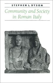 Cover of: Community and Society in Roman Italy (Ancient Society and History)