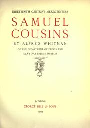 Cover of: Samuel Cousins by Alfred Whitman, Alfred Whitman