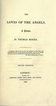 Cover of: The loves of the angels by Thomas Moore