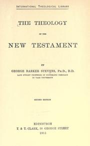 Cover of: The theology of the New Testament. by George Barker Stevens