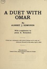Cover of: A duet with Omar: by Albert J. Edmunds.