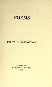 Cover of: Poems.