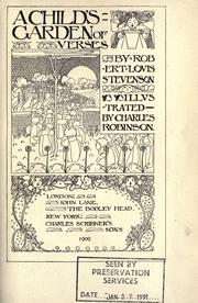 Cover of: A  child's garden of verses.: Illustrated by Charles Robinson.