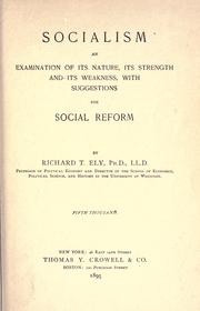 Cover of: Socialism by Richard Theodore Ely