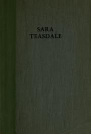Cover of: Sara Teasdale [by Jessie B. Rittenhouse, et al.] by 