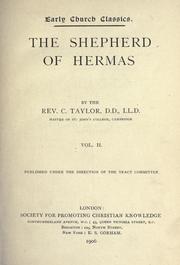 Cover of: The Shepherd of Hermas