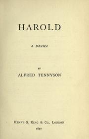 Cover of: Harold by Alfred Lord Tennyson