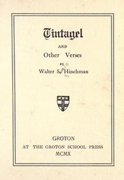 Cover of: Tintagel: and other verse