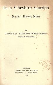 In a Cheshire garden by Geoffrey Egerton-Warburton