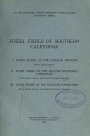 Cover of: Fossil fishes of southern California. by David Starr Jordan