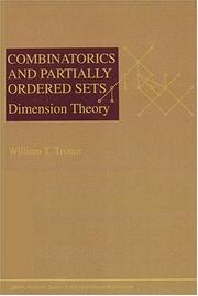 Cover of: Combinatorics and Partially Ordered Sets: Dimension Theory (Johns Hopkins Studies in the Mathematical Sciences)