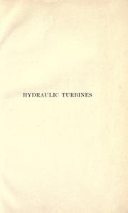 Cover of: Hydraulic turbines by Daugherty, Robert L.