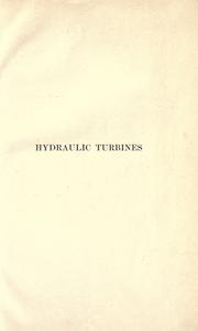 Cover of: Hydraulic turbines by Daugherty, Robert L., Daugherty, Robert L.