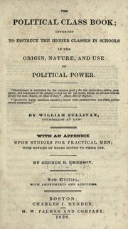 The political class book by Sullivan, William