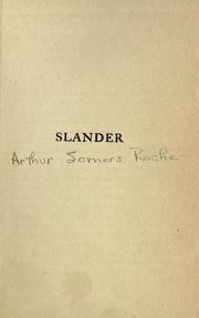 Cover of: Slander.