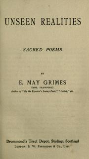 Cover of: Unseen realities by E. May Grimes Crawford, E. May Grimes Crawford