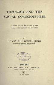 Cover of: Theology and the social consciousness by Henry Churchill King, Henry Churchill King