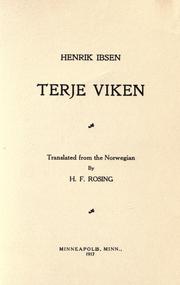 Cover of: Terje Viken