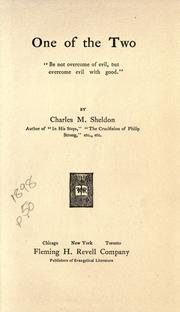 Cover of: One of the two ... by Charles Monroe Sheldon