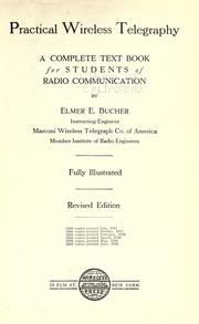 Cover of: Practical wireless telegraphy by Elmer Eustice Bucher