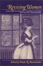 Cover of: Revising Women: Eighteenth-Century "Women's Fiction" and Social Engagement