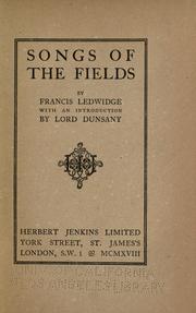 Cover of: Songs of the fields