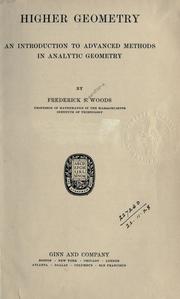 Cover of: Higher geometry by Frederick S. Woods