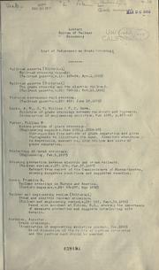 List of references on grade crossings by Bureau of Railway Economics (Washington, D.C.). Library