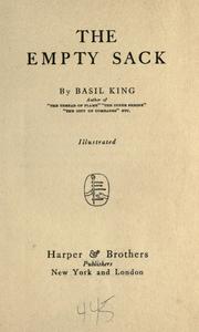 Cover of: The empty sack by Basil King