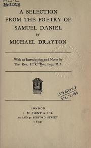 Cover of: A selection from  the poetry of Samuel Daniel & Michael Drayton. by H. C. Beeching