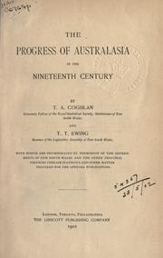 The progress of Australasia in the nineteenth century by Coghlan, Timothy Augustine Sir