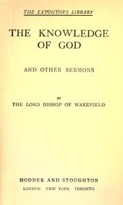 Cover of: The knowledge of God: and other sermons
