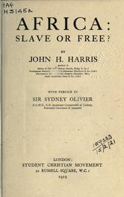 Cover of: Africa by Harris, John Hobbis Sir