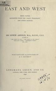 Cover of: East and West by Edwin Arnold