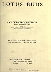 Cover of: Lotus buds by Amy Carmichael