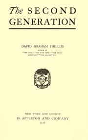 Cover of: The second generation by David Graham Phillips