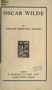 Cover of: Oscar Wilde by Cyril Arthur Edward Ranger Gull