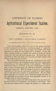 Cover of: The farmer's vegetable garden by John William Lloyd